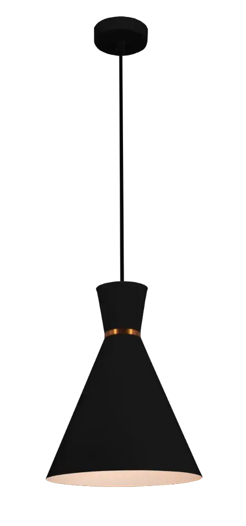 Kono pendel Ø25 E27 noir/blanc