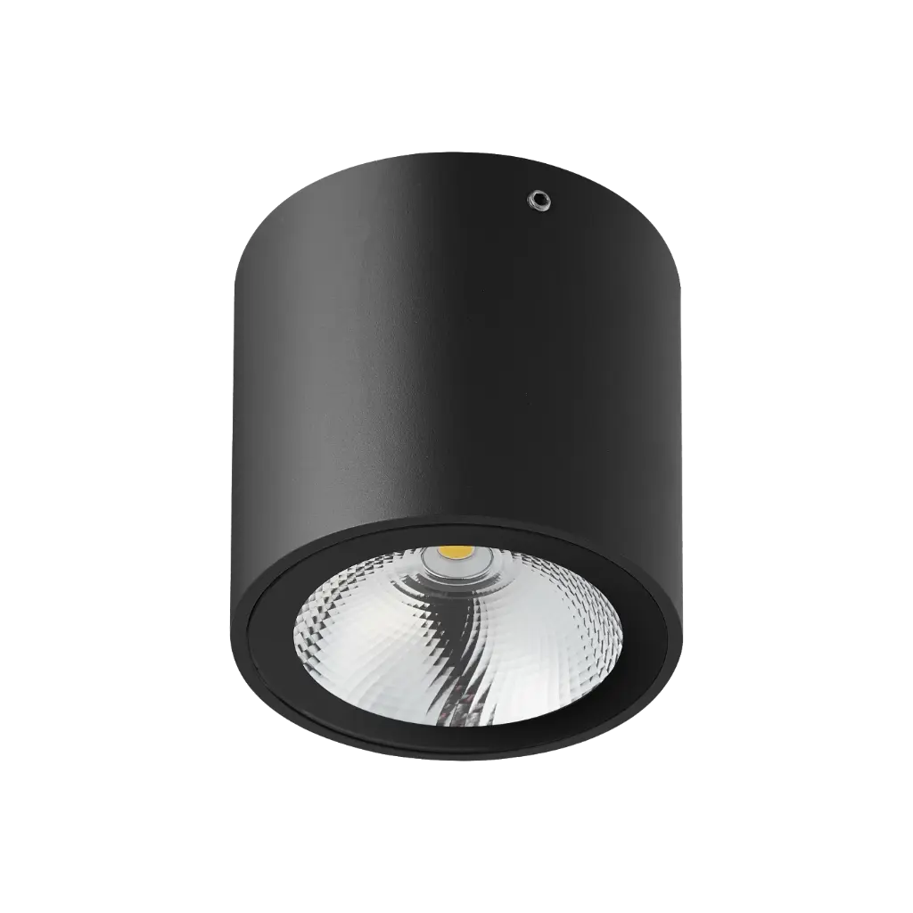 ZAZOU plafond lamp 1x6W 3000K IP54 zwart