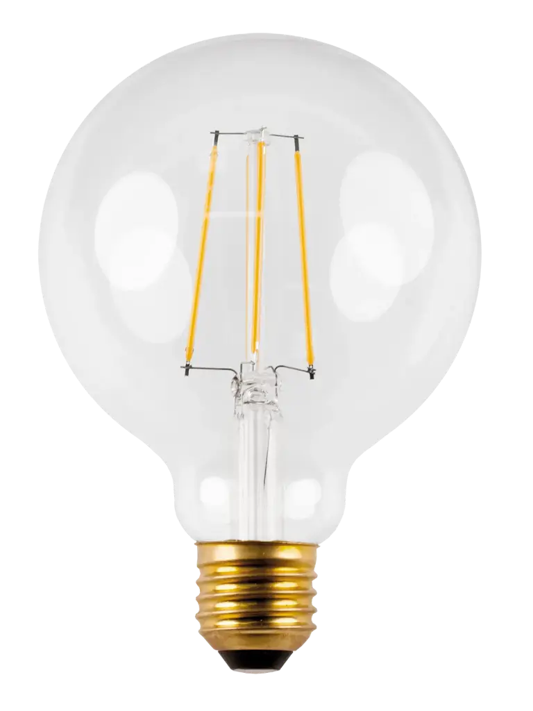 E27 LED Globe G95 6W Helder 2500K Dimbaar