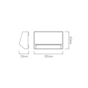 KITO Wandlicht wit SMD LED 180Lm 1,6W IP65 - 2