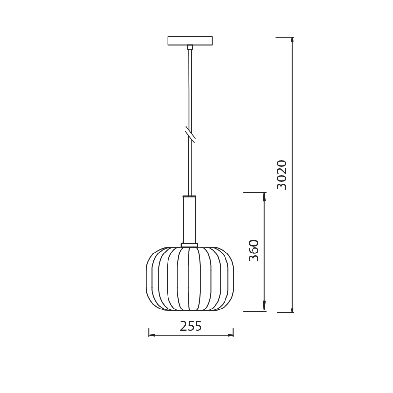 OONAH 1xE27 D250xH360 Wit / goud + 3m kabel wit stof - 2