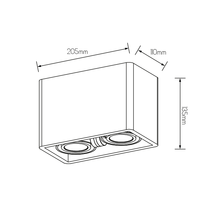 ZIVABOX 2L wit (excl. Lampen) - 2