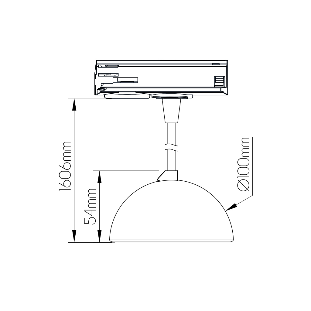 ORBIT LED Track pendel 6W/9W 2700K Dimbaar - 3