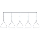 Losse opbouw basis voor pendels 5x, wit, 180cm - 2