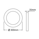 FLUKE LED plafonnier rond wit 24W 3000K Ø30cm - 2