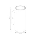 TENGU Wandlicht 2x3W 3000K IP65 zwart - 2