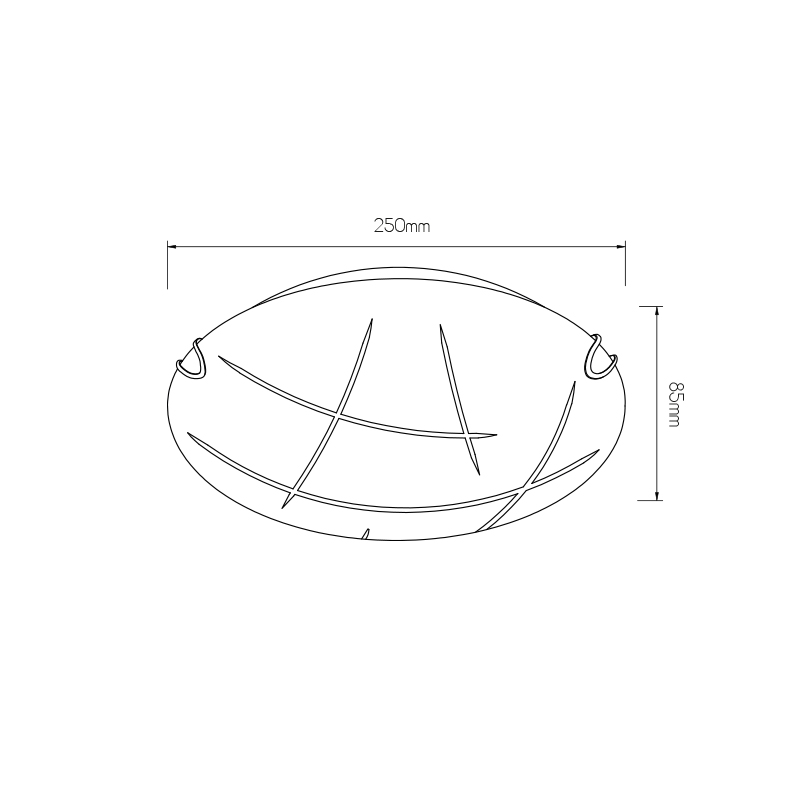 TANA plaf. D25 7x1W LED 3000K - 2