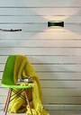 MYRA wandlicht up-down LED 7,5W satijn zwart/goud dimbaar - 2