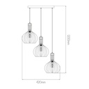 RAGA 3x E27 pendel zwart+koper_3403551 - 2