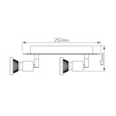 XZIBIT spot 4xGU10 5W LED inc wit/chroom - 2