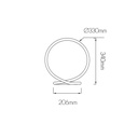 BOA LED Tafellamp 25W SMD LED 3000K dimbaar wit - 2