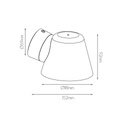 TATTI Wandlicht IP54, zwart, GU10 excl - 2