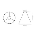 BATON LED 41W 3000K Pendel rond Ø600mm - 2