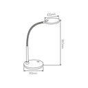 INDEX Bureaulamp zilver SMD LED 4,8W - 2