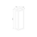 KELSO wandlicht 1xE27 max 15W IP65 mat zwart - 2