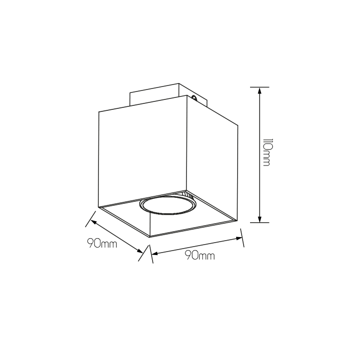 KUBO wit 1x 5W LED GU10 dimbaar incl. - 2