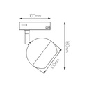 TRITON monofase track spot wit - 2