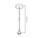 ROGODO optioneel ophangstel zwart 300cm - 2