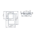 NORI LED 44W 3000K wit 480x340x60 dimbaar - 2