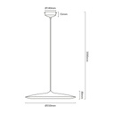 ELYSIUM 12W LED Pendel Ø550mm dimbaar zwart - 2