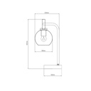 OSIRA Tafellamp E27 Zwart, helder glas Ø150mm - 2