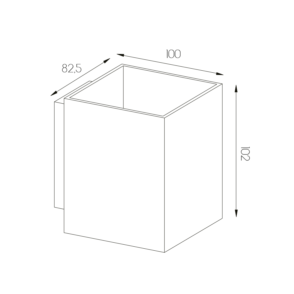 BABAR Plafondlicht geborsteld staal vierkant 1xGU10 excl (max 50W) - 2