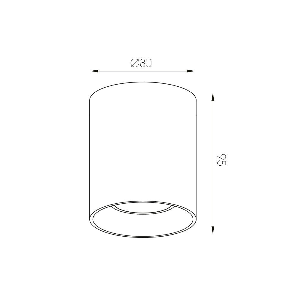 BABAR Plafondlicht geborsteld brons rond 1xGU10 excl (max 50W) - 2
