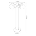 TATTI Paal IP54, zwart, 2x GU10 excl - 2