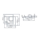 NORI LED 42W 3000K wit 540x480x60 dimbaar - 2