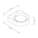 GALAXY Wandlicht wit dimbaar 5W LED 3000K - 2