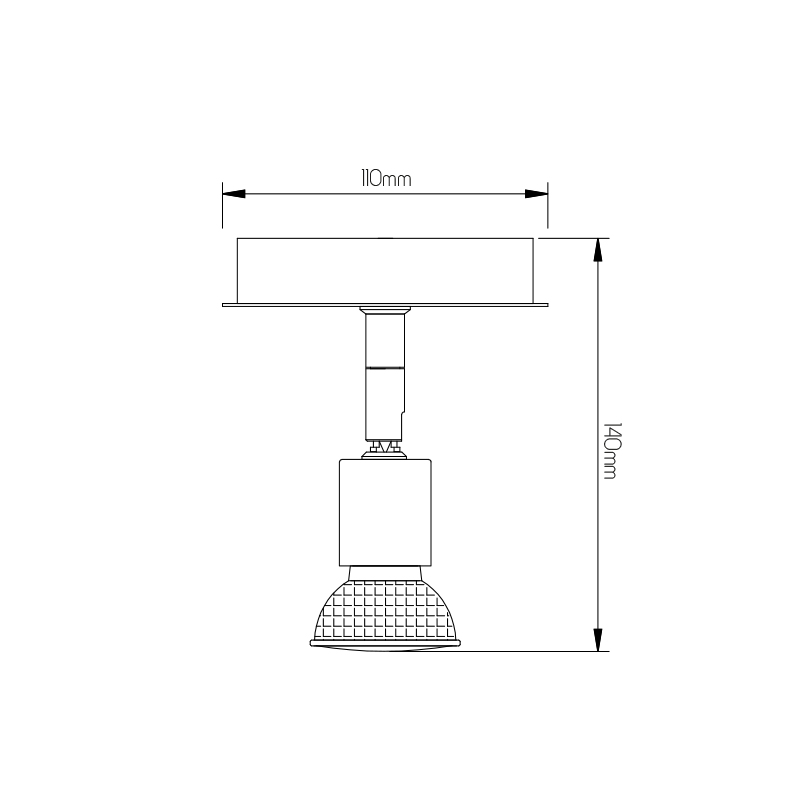 RUNE 2 WANDL 1XGU10 LED 5W dim GLAS   STAAL - 2