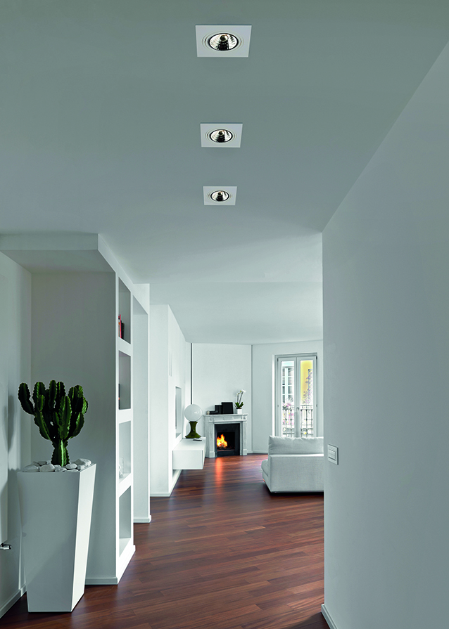 ZOOM AR111 SQ 1L inbouwspot wit incl. AR111 12,4W 2700K - 2