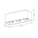 KUBO wit 3x 5W LED GU10 dimbaar incl. - 2
