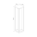 KELSO paal 500mm 1xE27 max 15W IP65 mat zwart - 2
