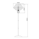 SHURU 1x E27 vloerlamp zwart + koper - 2