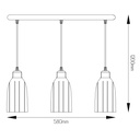 CABO pendel chroom/helder glas 3xE14 max 40W - 2