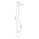 TABOO pendel E27 (excl) zwart + geborsteld goud - 2