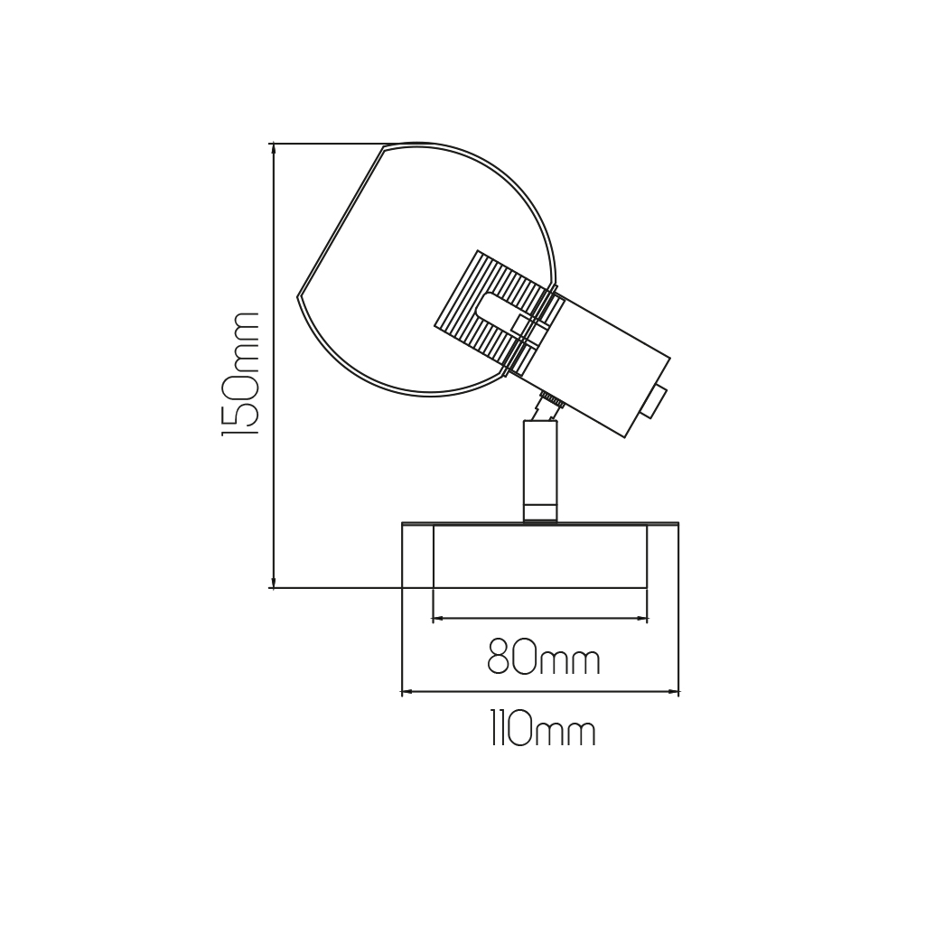 OSIRA Wand licht 1x E14 helder glas + schakelaar - 2