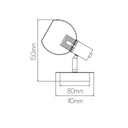 OSIRA Wand licht 1x E14 helder glas + schakelaar - 2