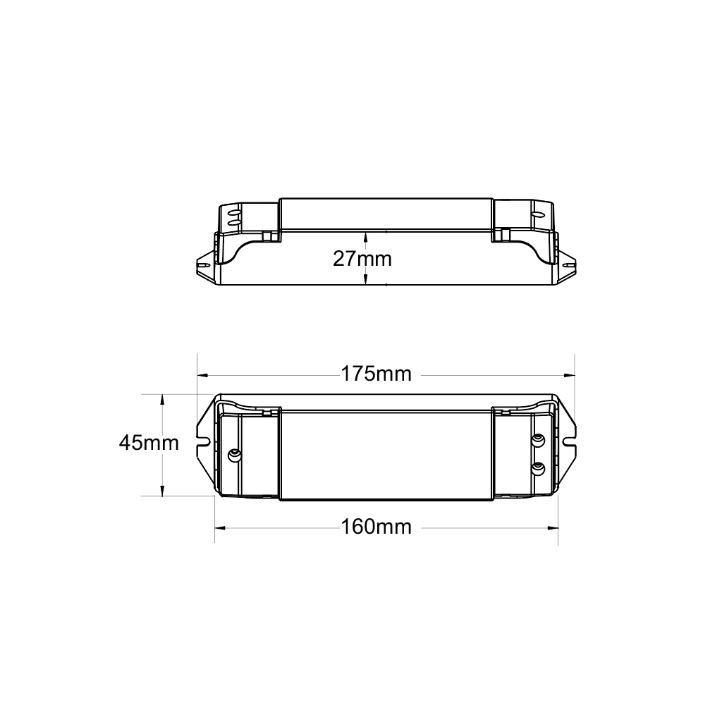 Controller for single colour LED strip, DC12-48V, max 3x6A - 2