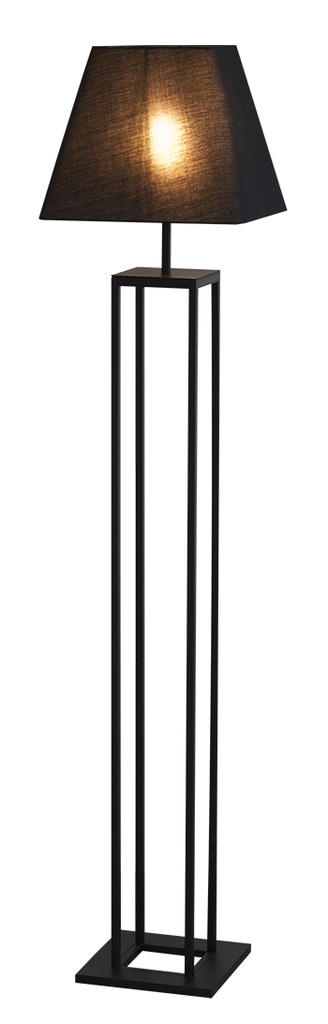 KAGO zwart vloerlamp 1x E27 max 60W - kap evt. te bestellen - 2