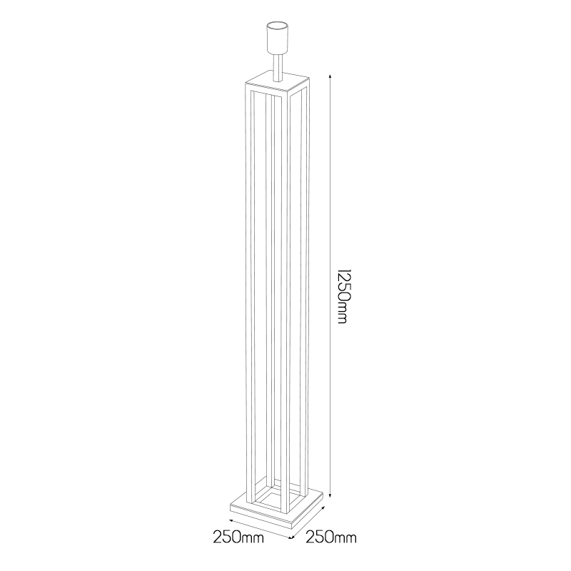 KAGO zwart vloerlamp 1x E27 max 60W - kap evt. te bestellen - 3