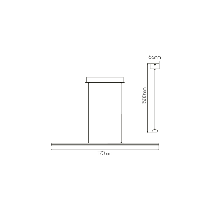 LINO LED 24Watt 1970lm Pendel 3000K wit - 2