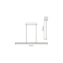 LINO LED 24Watt 1970lm Pendel 3000K wit - 2