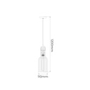 BIZUM pendel 1x E27 zwart + koper - 2