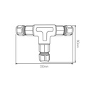 T-Connector IP68 (snelle connectie geen schroeven) *3424994 gebruiken - 2