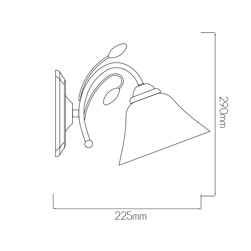 OMAR wandlicht 1 x E27 60W satin nikkel - 2