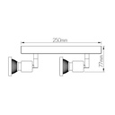 ROBUS 2L GU10 LED 5W dim incl. zwart / brons - 2