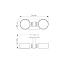 NIC-NAC PLAF. alu 2XG9/2,5W LED dimbaar - 2