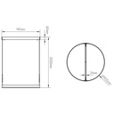PURE LED pendel rond D90 35W wit - 2